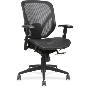 Lorell Executive Synchro Tilt Mesh Mid-back Office Chair