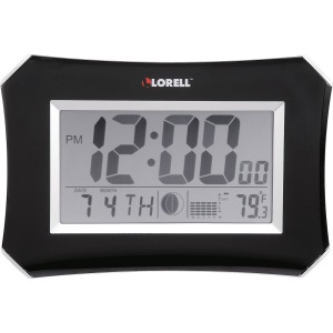 Lorell LCD Wall/Alarm Clock