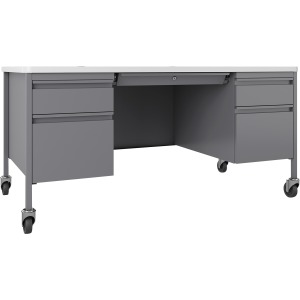 Lorell Fortress Steel Teachers Desk