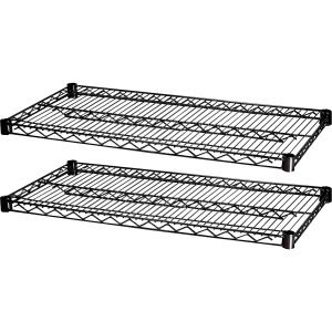 Lorell 2 Extra Shelves for Industrial 48"x18" Wire Shelving