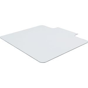 Lorell Tempered Glass Chairmat with Lip