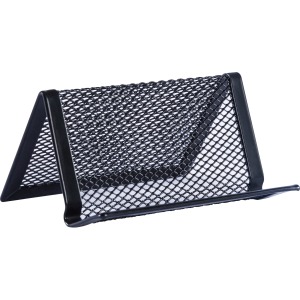 Lorell Black Mesh/Wire Business Card Holder