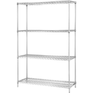 Lorell Industrial Wire Starter Shelving Unit