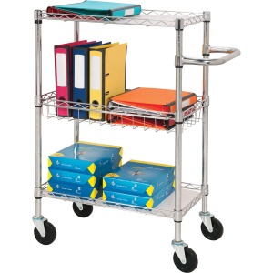 Lorell 3-Tier Rolling Cart