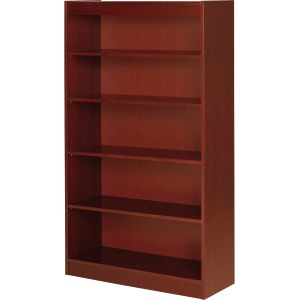 Lorell Five Shelf Panel Bookcase