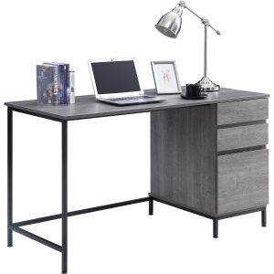 Lorell SOHO Desk with Side Drawers