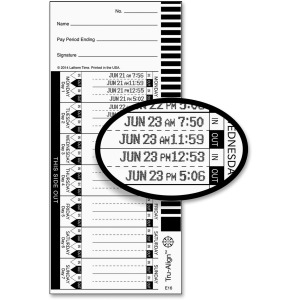 Lathem E16 Tru-Align Time Cards