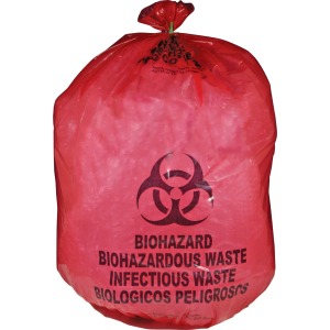 Medegen MHMS Red Biohazard Infectious Waste Bags