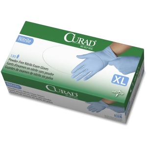 Curad Powder-free Nitrile Disposable Exam Gloves