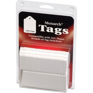 Monarch Stringless White Tags