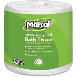 Marcal 100% Recycled, Soft & Absorbent Bathroom Tissue