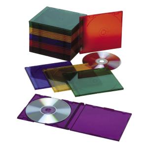 SKILCRAFT Multi-color Slim CD Jewel Cases