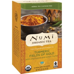 Numi Organic Turmeric Fields of Gold Herbal Tea Bag