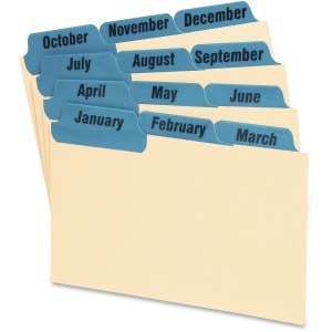 Oxford Laminated Tab Index Card Guides