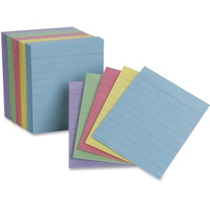 (6 PK) OXFORDS MINI INDEX CARD ASST 