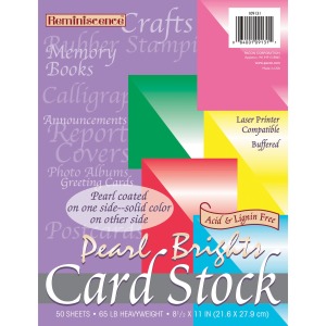 Pacon Inkjet, Laser Card Stock - Rojo Red, Hyper Pink, Lemon Yellow, Emerald Green, Cobalt Blue