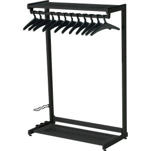 Quartet Two-Shelf Garment Rack - Freestanding - 12 Hangers Included