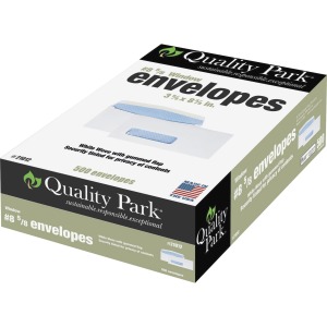 Quality Park No. 8-5/8 Single Window Security Tinted Check Envelope