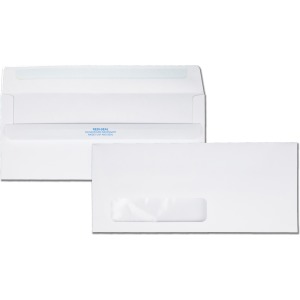 Quality Park No. 10 Single Window Envelope with a Self-Seal Closure