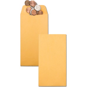 Quality Park No. 7 Coin and Small Parts Envelopes with Gummed Flap