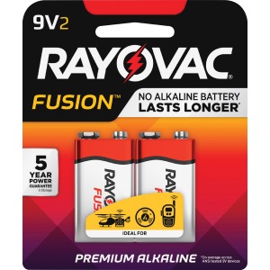 Rayovac 9-Volt Fusion Advanced Alkaline Batteries