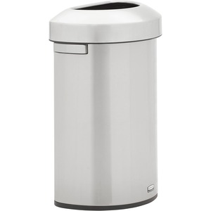 Rubbermaid Commercial Refine Half-Round Waste Container