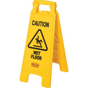 Rubbermaid Commercial Caution Wet Floor Safety Sign