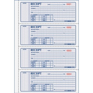 Rediform Receipt Money Collection Forms