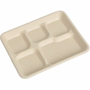 BluTable 8"x10" 5-Compartment Lunch Trays