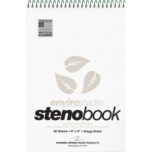 Roaring Spring Enviroshades Recycled Spiral Steno Memo Book