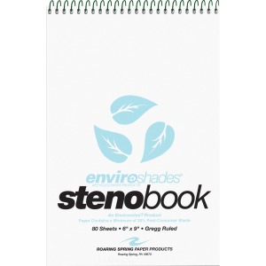 Roaring Spring Enviroshades Recycled Spiral Steno Memo Book