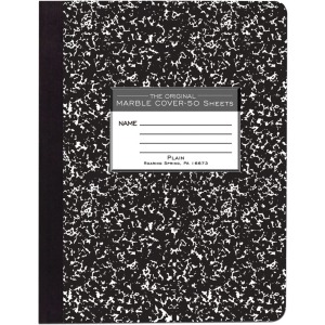 Roaring Spring Unruled Hard Cover Composition Book