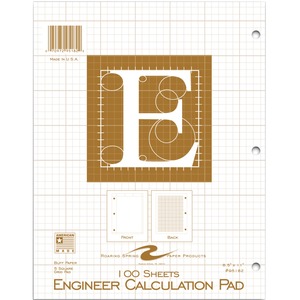 Roaring Spring 5x5 Grid Engineering Pad