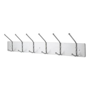 Safco 6-Hook Contemporary Steel Coat Hooks