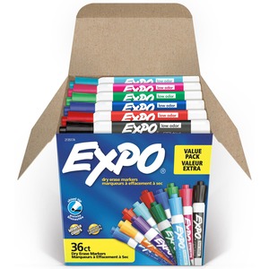 Expo Low-Odor Dry Erase Chisel Tip Markers