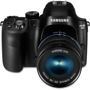 Samsung Smart NX30 20.3 Megapixel Mirrorless Camera with Lens - 18 mm - 55 mm - Black