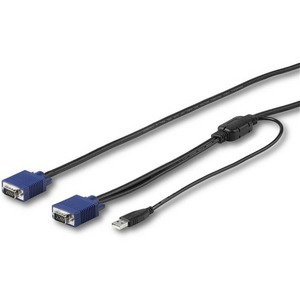 StarTech.com 15 ft. (4.6 m) USB KVM Cable for StarTech.com Rackmount Consoles - VGA and USB KVM Console Cable (RKCONSUV15)