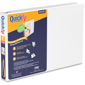 QuickFit Round Ring Deluxe Letter Spreadsheet Binder