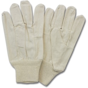 Safety Zone Cotton Polyester Canvas Gloves w/Knit Wrist