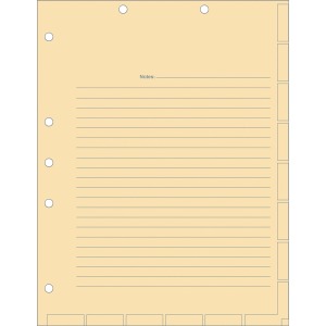 Tabbies 7-hole Manila Chart Divider Sheets