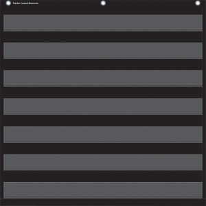 Teacher Created Resources Black 7 Pocket Chart