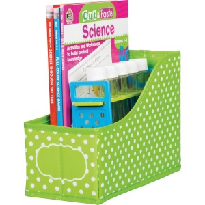 Teacher Created Resources Lime Polka Dots Book Bin