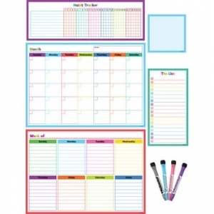 Teacher Created Resources Dry-Erase Task Calendar Set