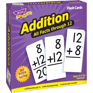 Trend Addition all facts through 12 Flash Cards