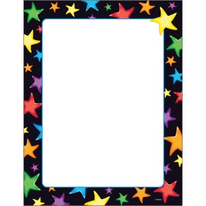 Trend Gel Stars Border Multipurpose Paper