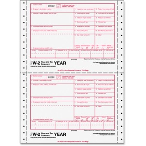 TOPS Carbonless Standard W-2 Tax Forms