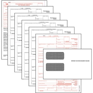 TOPS 5-part 1099-NEC Tax Forms