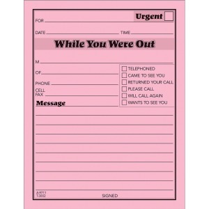 TOPS While You Were Out Message Pads