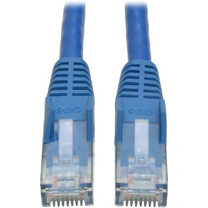 Eaton Tripp Lite Series Cat6 Gigabit Snagless Molded (UTP) Ethernet Cable (RJ45 M/M), PoE, Blue, 50 ft. (15.24 m)