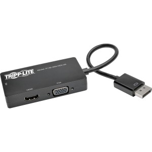 Tripp Lite by Eaton DisplayPort to VGA/DVI/HDMI All-in-One Converter Adapter DP ver 1.2 4K 30 Hz HDMI